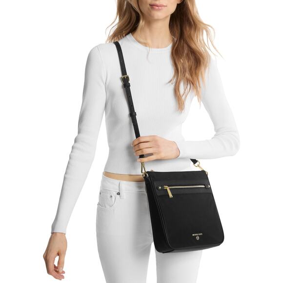 NWT Michael Kors Jet Set Charm Lg Crossbody Black - Picture 5 of 5